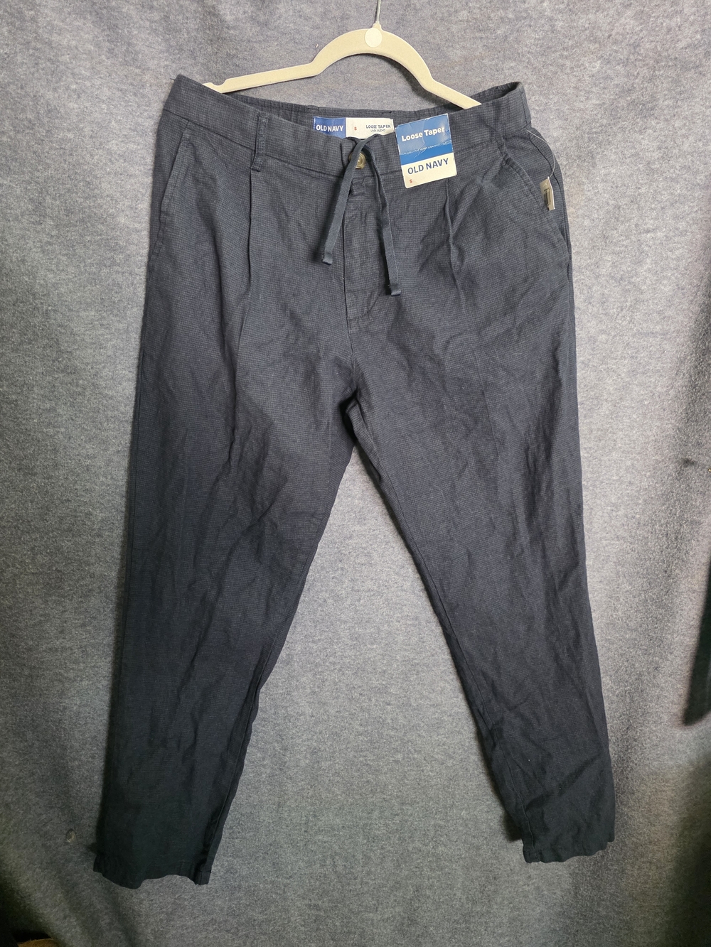 Old Navy  Navy Drawstring Tapered Pants
